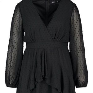 Black boohoo Plus Size Dress
